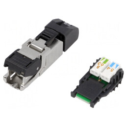 Mufă RJ45 Ecranată Cat 6a 8p8c 5-9mm | Electronic-mag.ro | Componente Electronice