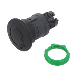 Comutator apăsare 22mm negru 2 poziții stabilizate | Electronic-mag.ro | Componente Electronice