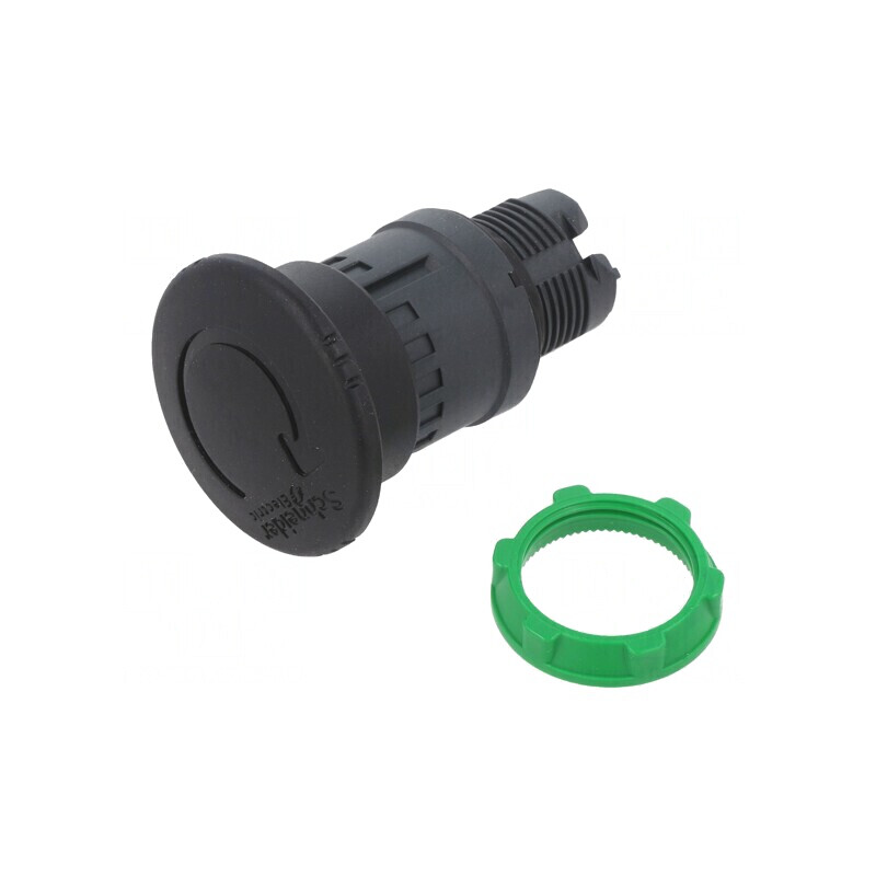 Comutator apăsare 22mm negru 2 poziții stabilizate | Electronic-mag.ro | Componente Electronice
