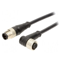 Cablu senzori/automatizări M12-M12 5m | Electronic-mag.ro | Componente Electronice