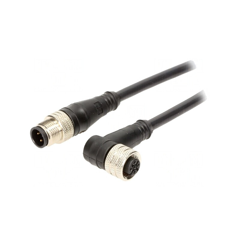 Cablu senzori/automatizări M12-M12 5m | Electronic-mag.ro | Componente Electronice