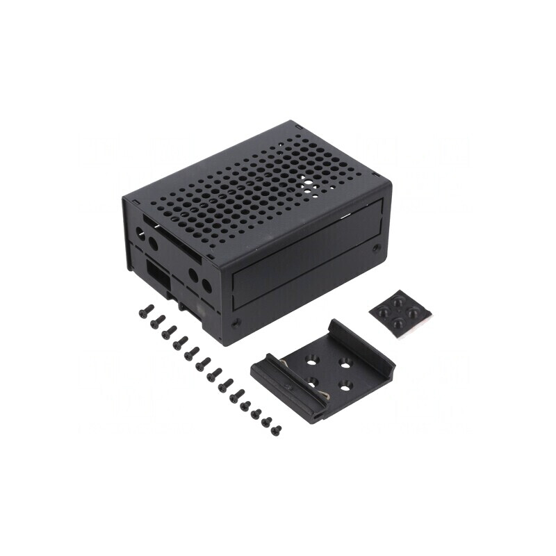 Carcasă pentru calculator BEAGLEBOARD-AI oțel negru | Electronic-mag.ro | Componente Electronice