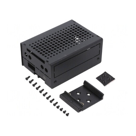 Carcasă pentru calculator BEAGLEBOARD-AI oțel negru | Electronic-mag.ro | Componente Electronice