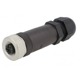 Mufă M12 5 PIN mamă IP67 pe cablu | Electronic-mag.ro | Componente Electronice