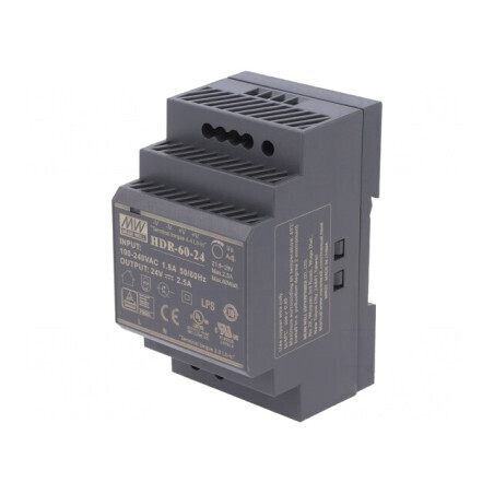 Alimentator pulsatoriu șină DIN 60W 24V 2,5A | Electronic-mag.ro | Componente Electronice
