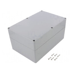 Carcasă Universală ABS Gri Deschis IP68 160x240x120mm | Electronic-mag.ro | Componente Electronice