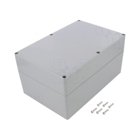 Carcasă Universală ABS Gri Deschis IP68 160x240x120mm | Electronic-mag.ro | Componente Electronice