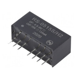 Convertor DC/DC 2W 4.5-9V la 15V 134mA SIP8 | Electronic-mag.ro | Componente Electronice