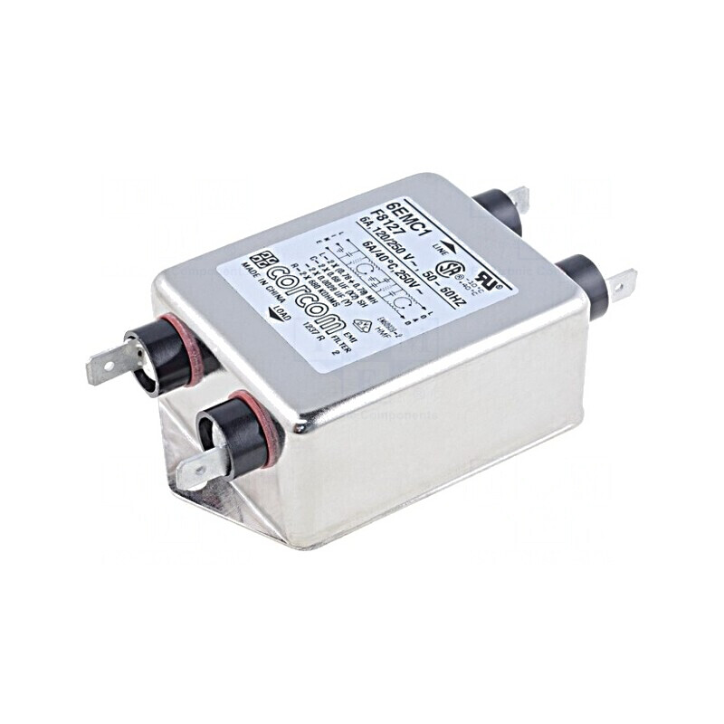 Filtru Anti-Interferențe Monofazat 250VAC 2 Poli | Electronic-mag.ro | Componente Electronice