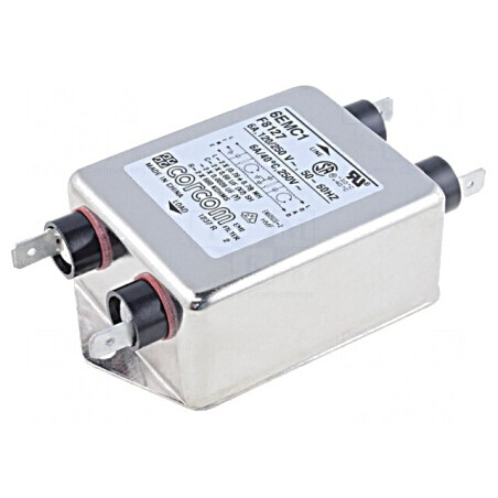 Filtru Anti-Interferențe Monofazat 250VAC 2 Poli | Electronic-mag.ro | Componente Electronice