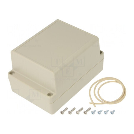 Carcasă Universală cu Lame de Fixare 85mm x 125mm x 70mm | Electronic-mag.ro | Componente Electronice