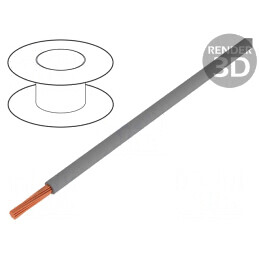 Cablu HookUp Wire litat Cu 18AWG PVC gri 600V 30,5m | Electronic-mag.ro | Componente Electronice