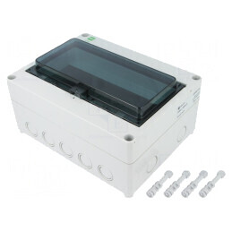 Carcasă modulară IP65 gri deschis 10 module | Electronic-mag.ro | Componente Electronice