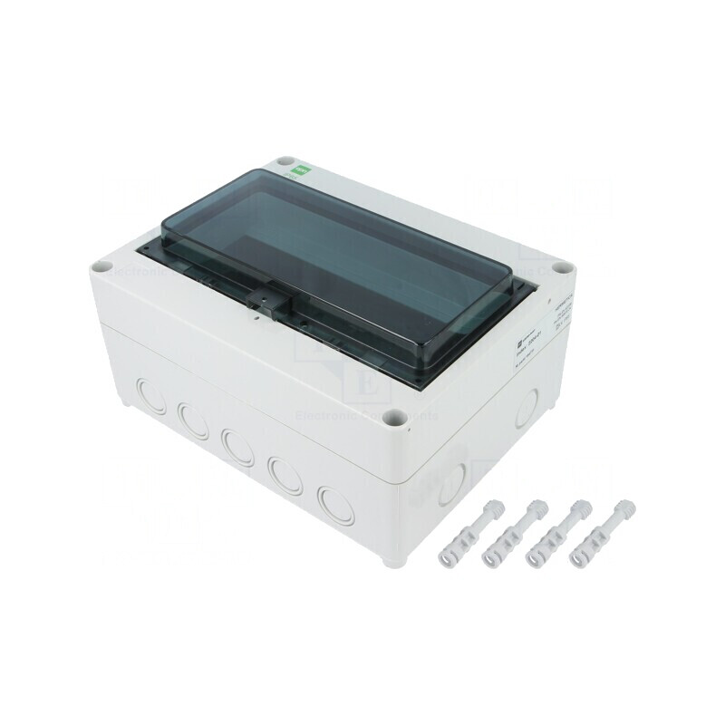 Carcasă modulară IP65 gri deschis 10 module | Electronic-mag.ro | Componente Electronice