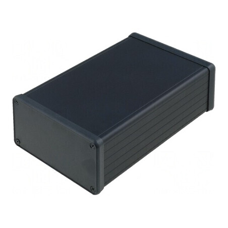 Carcasă Aluminiu Neagră 103x160x53mm | Electronic-mag.ro | Componente Electronice