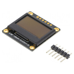 'Ecran OLED 0.96" 128x64 I2C/SPI 180cd/m2'