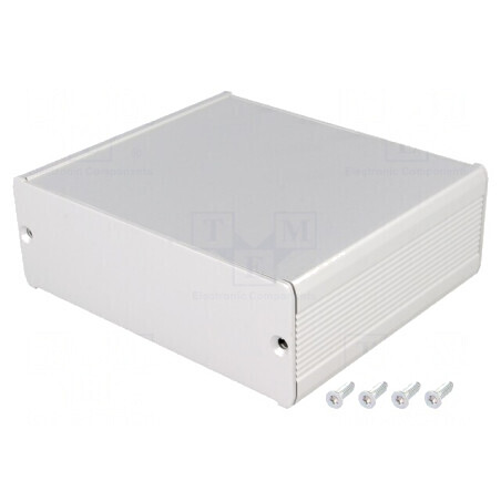 Carcasă aluminiu gri TUF 120x100x42mm | Electronic-mag.ro | Componente Electronice