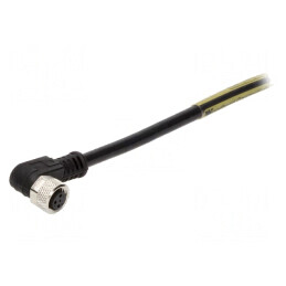 Conector M8 3-PIN 90° cu Cablu IP67 3A | Electronic-mag.ro | Componente Electronice