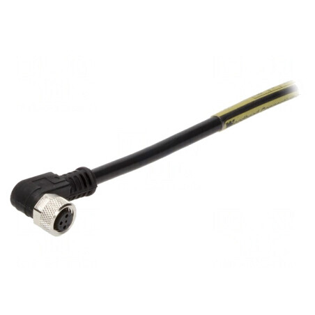 Conector M8 3-PIN 90° cu Cablu IP67 3A | Electronic-mag.ro | Componente Electronice