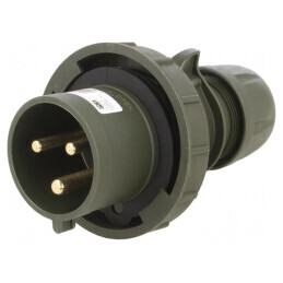 Conector: alimentare AC trifazate | mufă | tată | 32A | 230VAC | IP67 | 0232-6.U