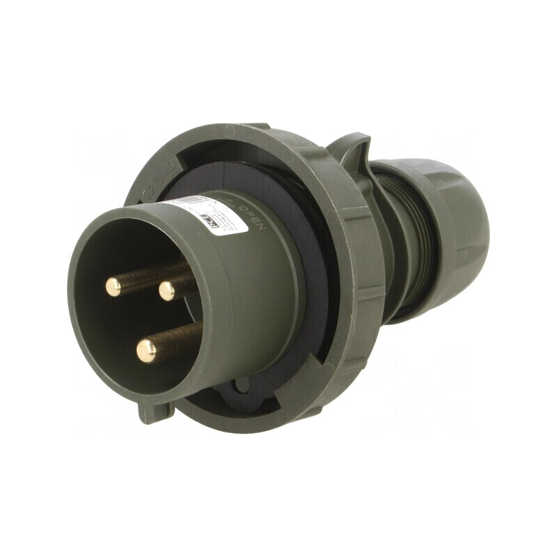 Mufă Tată AC Trifazată 32A 230V IP67 | Electronic-mag.ro | Componente Electronice