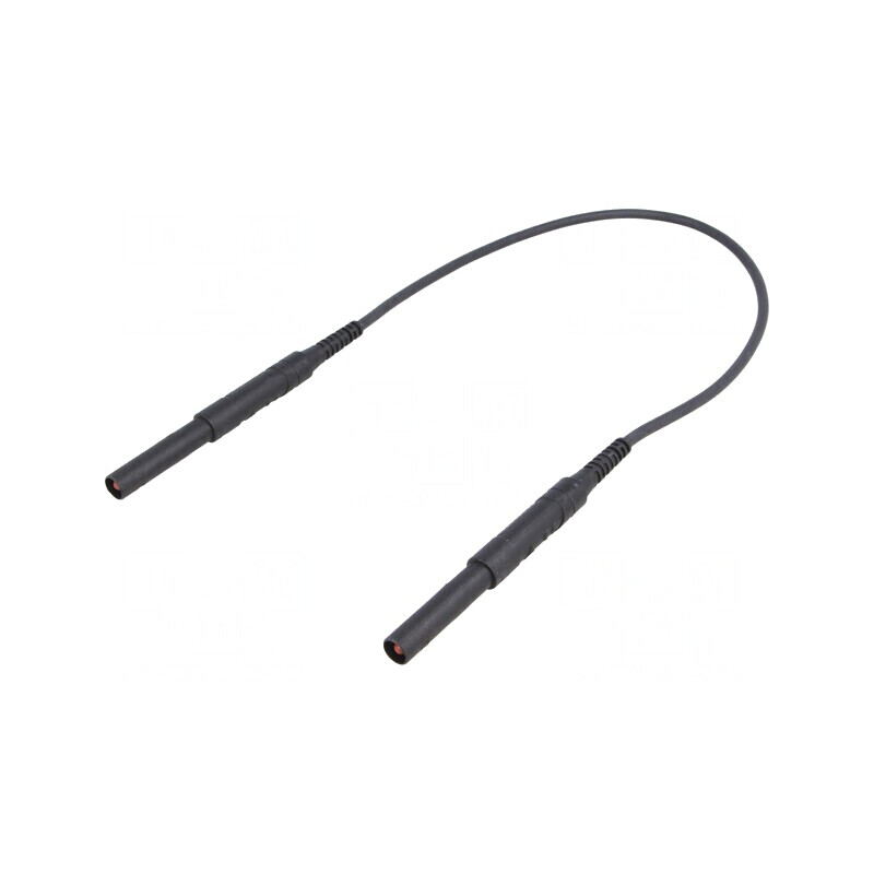 Cablu de măsurare 6kV 16A 0,5m negru HSPL AWG16 | Electronic-mag.ro | Componente Electronice