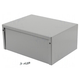 Carcasă universală aluminiu gri 152x203x89mm | Electronic-mag.ro | Componente Electronice
