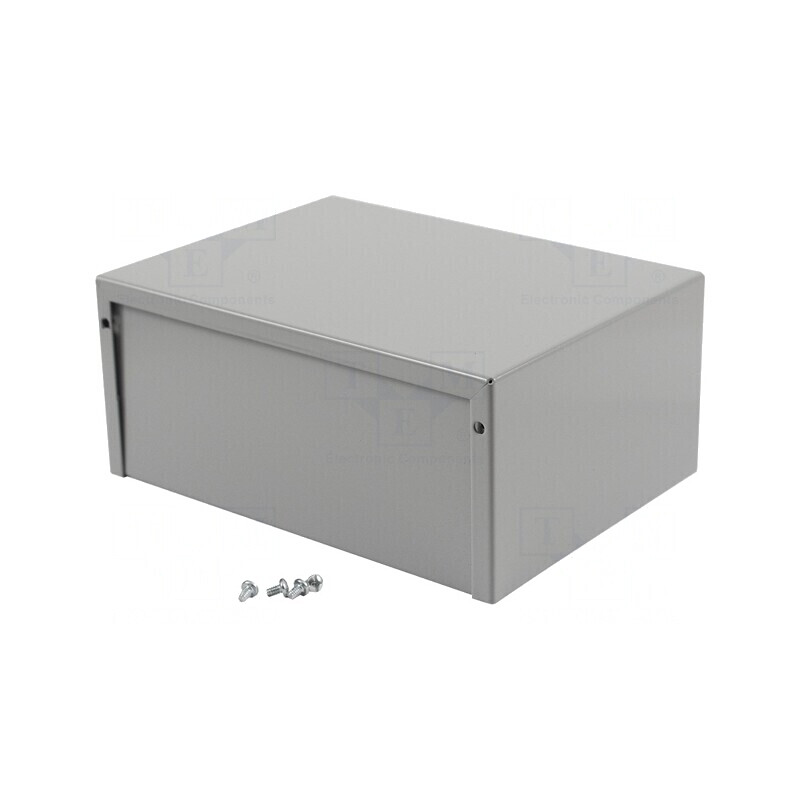 Carcasă universală aluminiu gri 152x203x89mm | Electronic-mag.ro | Componente Electronice