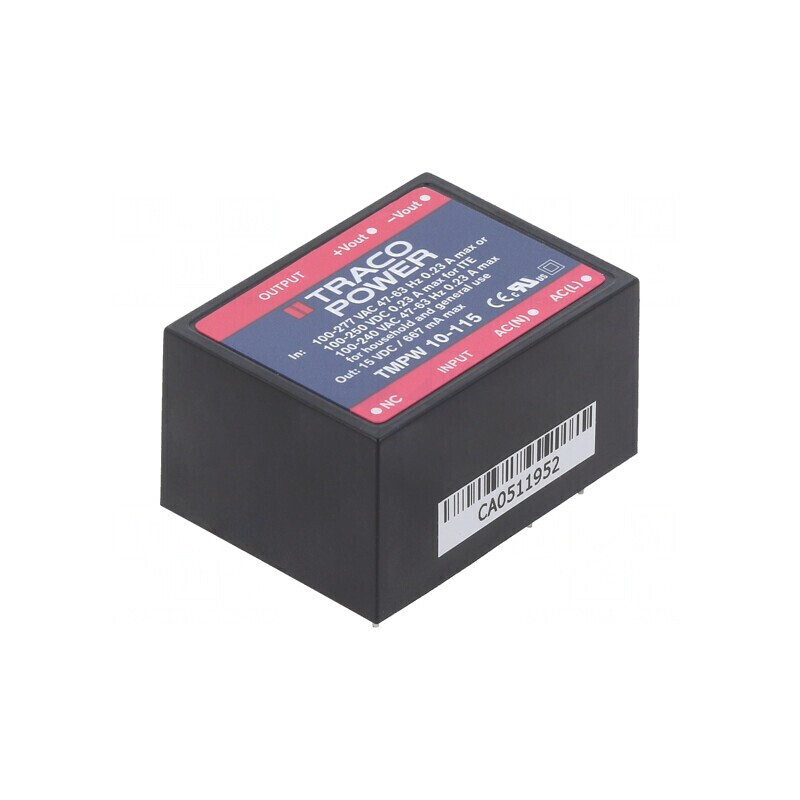 Alimentator Pulsatoriu Încastrabil 10W 15V 667mA | Electronic-mag.ro | Componente Electronice
