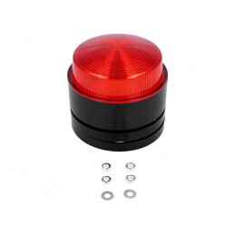 Semnalizator Luminos Lumină Flash Roșie 24VDC IP67 | Electronic-mag.ro | Componente Electronice