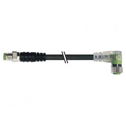Cablu de Conectare M8 3PIN 2m Mufă 4A IP67 | Electronic-mag.ro | Componente Electronice