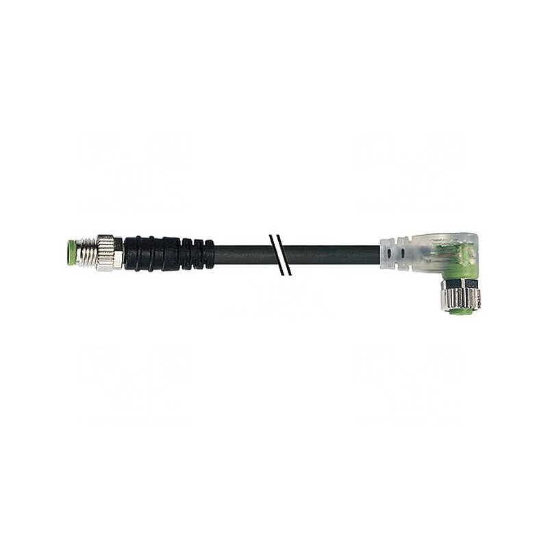 Cablu de Conectare M8 3PIN 2m Mufă 4A IP67 | Electronic-mag.ro | Componente Electronice