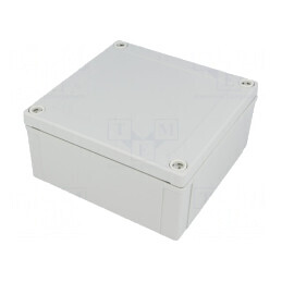 Carcasă universală gri ABS 130x130x60mm IK07 | Electronic-mag.ro | Componente Electronice