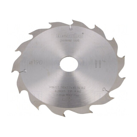 Disc Ferăstrău Circular 190mm 14 Dinți | Electronic-mag.ro | Componente Electronice