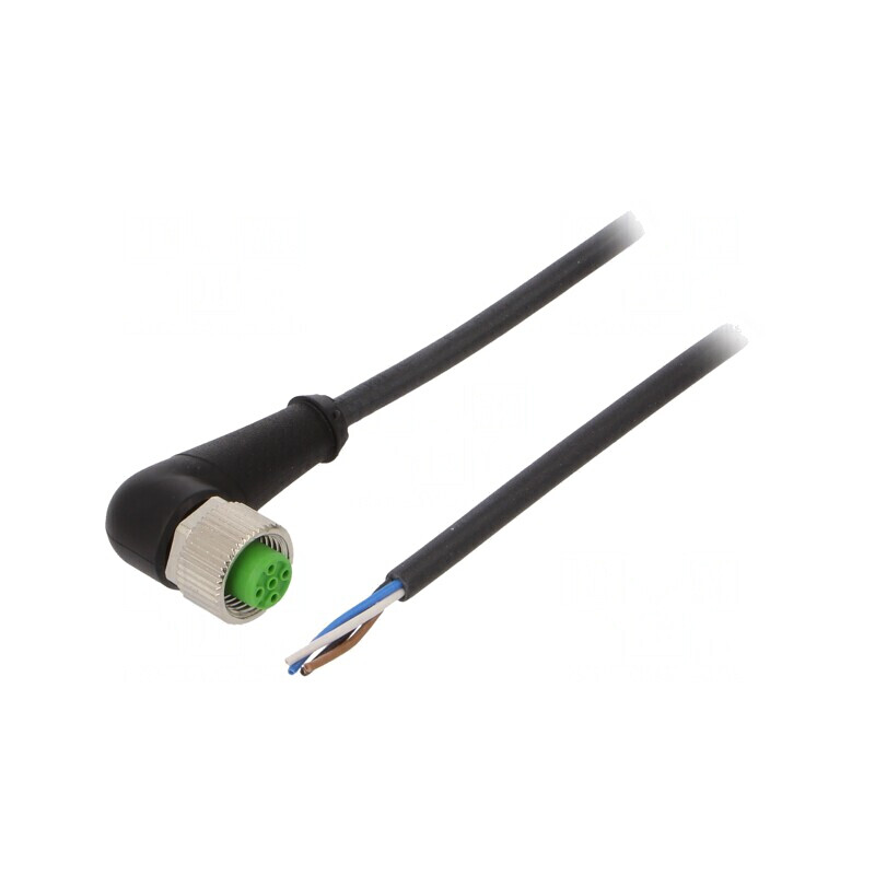Cablu de conectare M12 5m Negru 4 PIN | Electronic-mag.ro | Componente Electronice