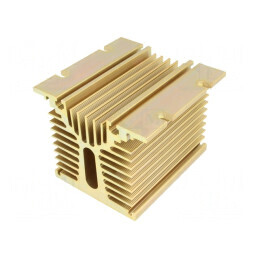 Radiator Aluminiu Extrudat Aurie 100x100x81mm | Electronic-mag.ro | Componente Electronice