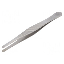 Pensetă Precizie 120mm Vârf Lat 25SA | Electronic-mag.ro | Componente Electronice
