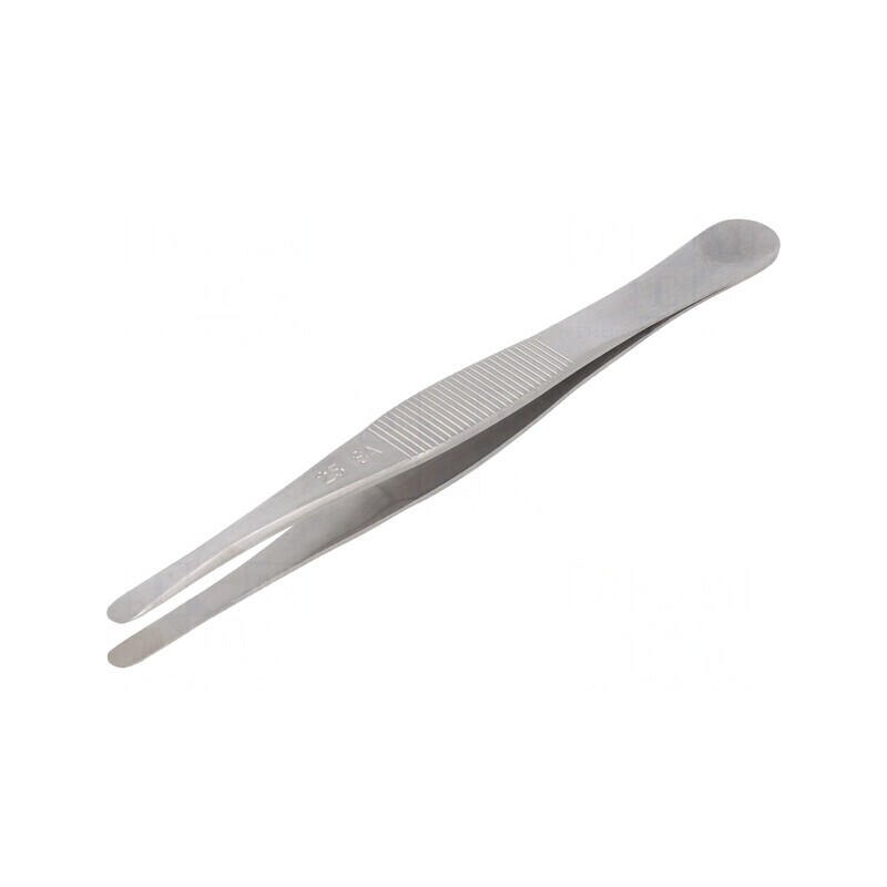 Pensetă Precizie 120mm Vârf Lat 25SA | Electronic-mag.ro | Componente Electronice