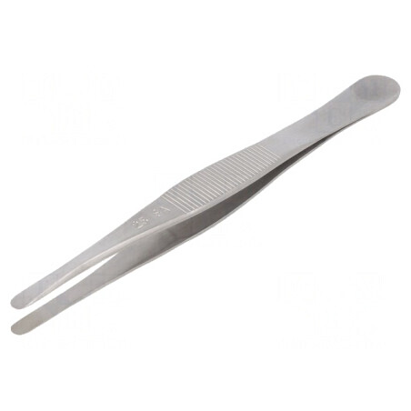Pensetă Precizie 120mm Vârf Lat 25SA | Electronic-mag.ro | Componente Electronice