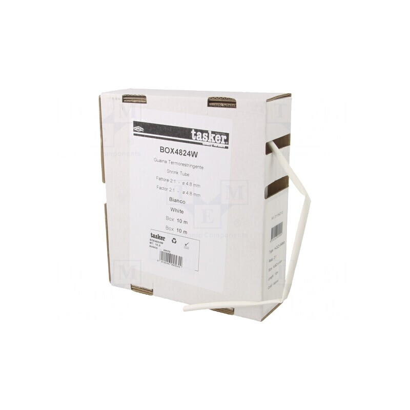 Manșon Termocontractabil Alb 4.8mm 10m | Electronic-mag.ro | Componente Electronice