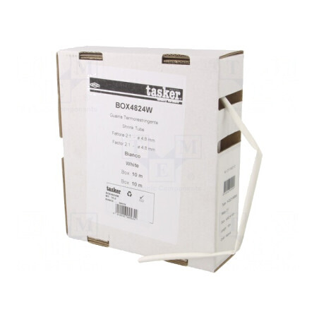 Manșon Termocontractabil Alb 4.8mm 10m | Electronic-mag.ro | Componente Electronice