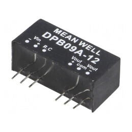 Convertor DC/DC 9W 9-18V la 12V/-12V SIP8 DPB09A-12 | Electronic-mag.ro | Componente Electronice