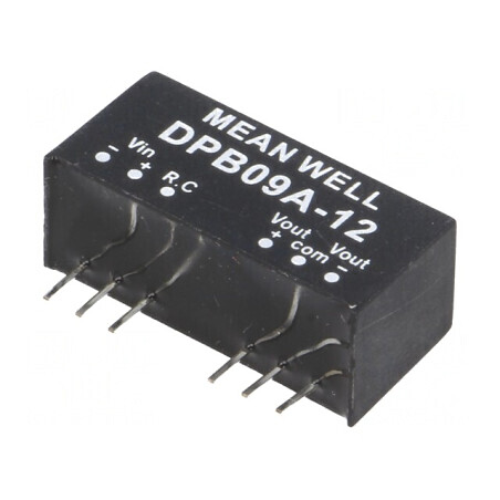 Convertor DC/DC 9W 9-18V la 12V/-12V SIP8 DPB09A-12 | Electronic-mag.ro | Componente Electronice