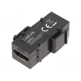 Adaptor Soclu Mamă x2 HDMI x2 Keystone Repeater Aurit | Electronic-mag.ro | Componente Electronice