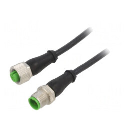 Cablu de Conectare M12 4 Pin 5m Negru | Electronic-mag.ro | Componente Electronice