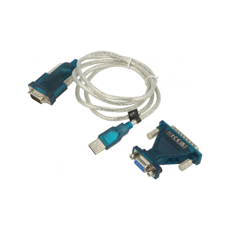 Convertor USB la RS232 cu mufă USB-C, 1.3m | Electronic-mag.ro | Componente Electronice