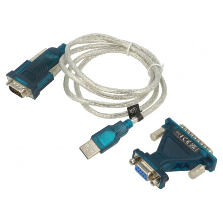 Convertor USB la RS232 cu mufă USB-C, 1.3m | Electronic-mag.ro | Componente Electronice