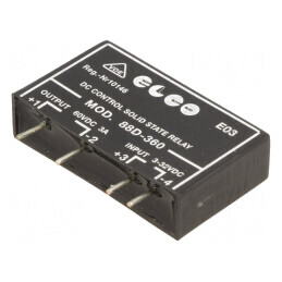 Releu Semiconductor SPST-NO 3-32VDC 3A 60VDC SSR88D-360 | Electronic-mag.ro | Componente Electronice