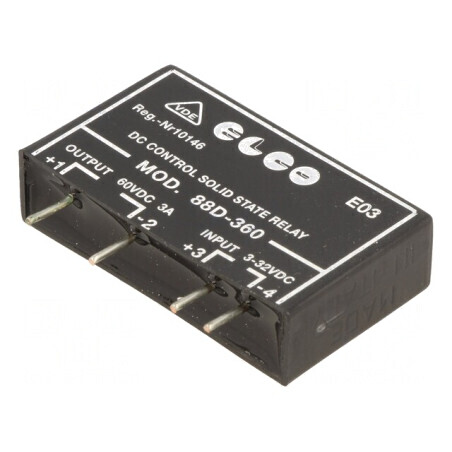 Releu Semiconductor SPST-NO 3-32VDC 3A 60VDC SSR88D-360 | Electronic-mag.ro | Componente Electronice