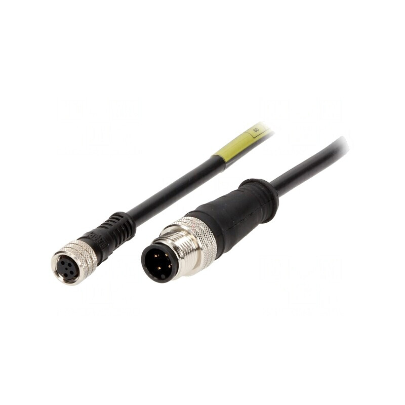 Cablu senzori/automatizări M12-M8 4 pini 5m | Electronic-mag.ro | Componente Electronice